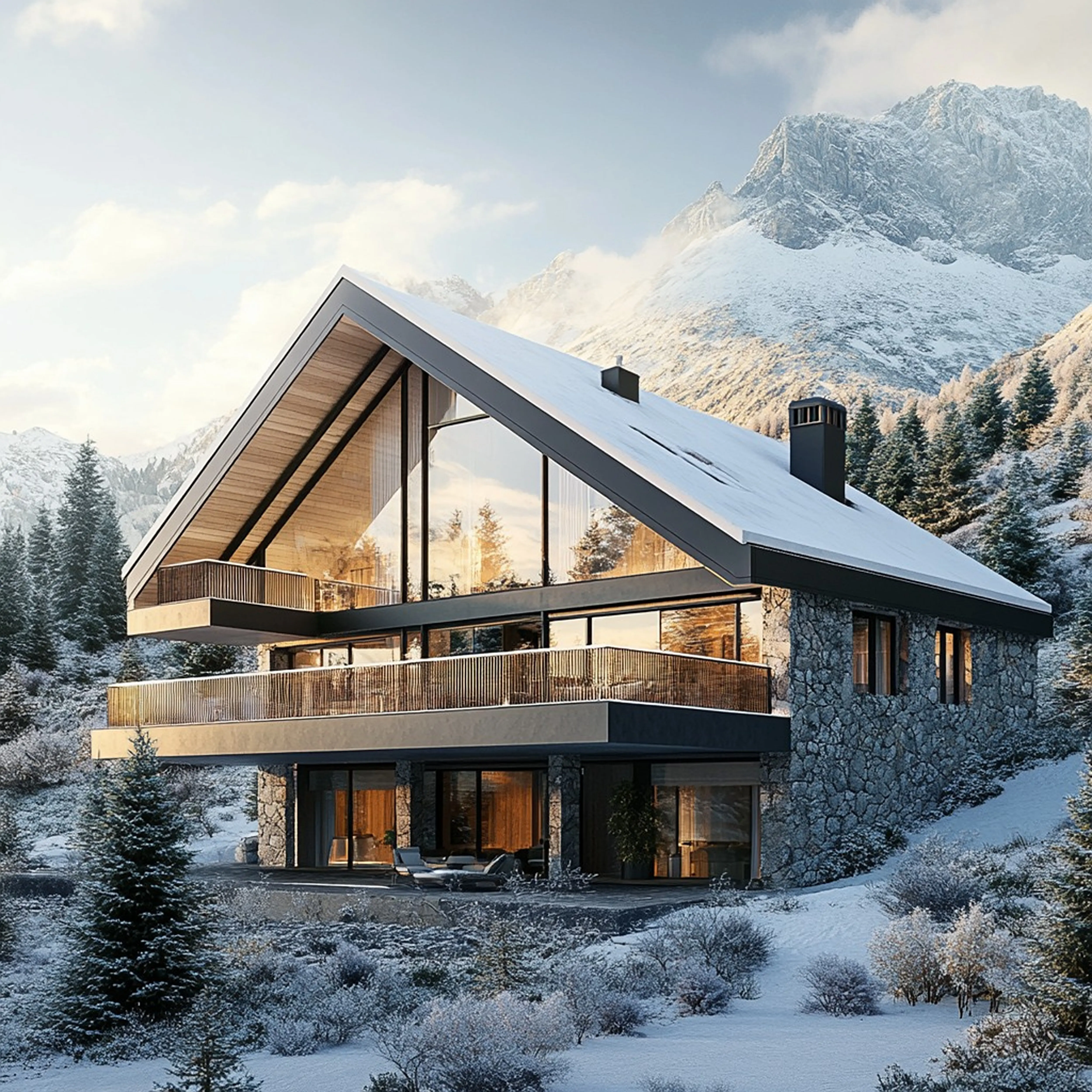 Forty inspiring concepts for designers featuring creative 3D house rendering ideas.